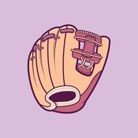 Baseball Glove With Detail vector