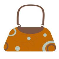 bolso de mujer con paleta de colores otoñales vector