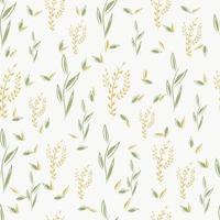 seamless pattern for textiles from plant elements vector