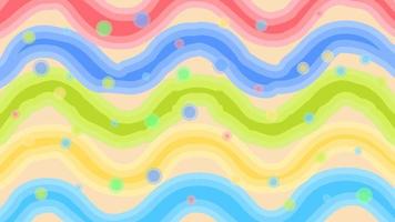 Colorful pastel background with wavy brush strokes vector