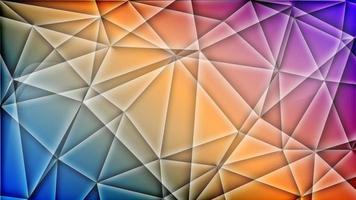 Abstract panorama geometric background in paper style vector