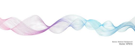 abstract colorful line for banner design vector