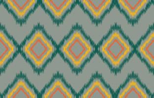 fabric ikat seamless pattern geometric ethnic traditional embroidery style.Design for background,carpet,mat,sarong,clothing,Vector illustration. vector