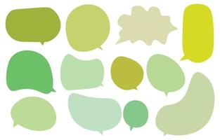 Set speech bubbles on white background. chat box or chat vector square and doodle message or communication icon Cloud speaking for comics and minimal message dialog