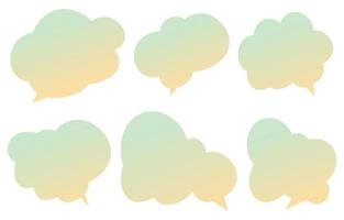 Set speech bubbles on white background. chat box or chat vector square and doodle message or communication icon Cloud speaking for comics and minimal message dialog