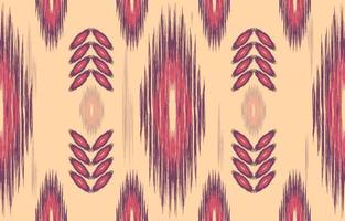 tela ikat de patrones sin fisuras estilo de bordado tradicional étnico geométrico. diseño para fondo, alfombra, estera, sarong, ropa, ilustración vectorial. vector