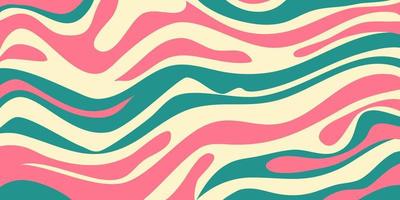 Psychedelic swirl groovy pattern. Psychedelic retro wave wallpaper. Liquid groovy background. Vector design illustration