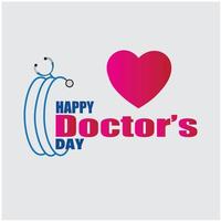 World Doctor's Day. simple and elegant design vector