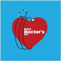 World Doctor's Day. simple and elegant design vector