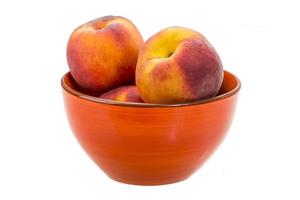 Bright ripe peaches photo