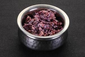 Cole slaw salad with cabbage photo
