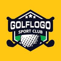 diseño de logotipo de golf, logotipo deportivo vector