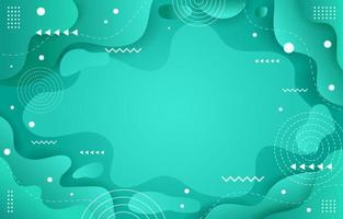 Mint Green Abstract Liquid Background vector