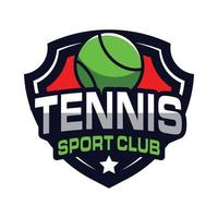 diseño de logo de tenis, logo deportivo vector