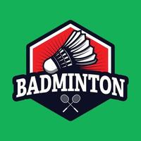 badminton logo design, sports logo vector