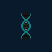 logotipo de diseño genético humano adn. vector