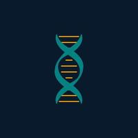 logotipo de diseño genético humano adn. vector