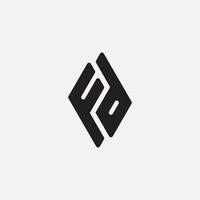 Initial letter FD monogram logo design. vector