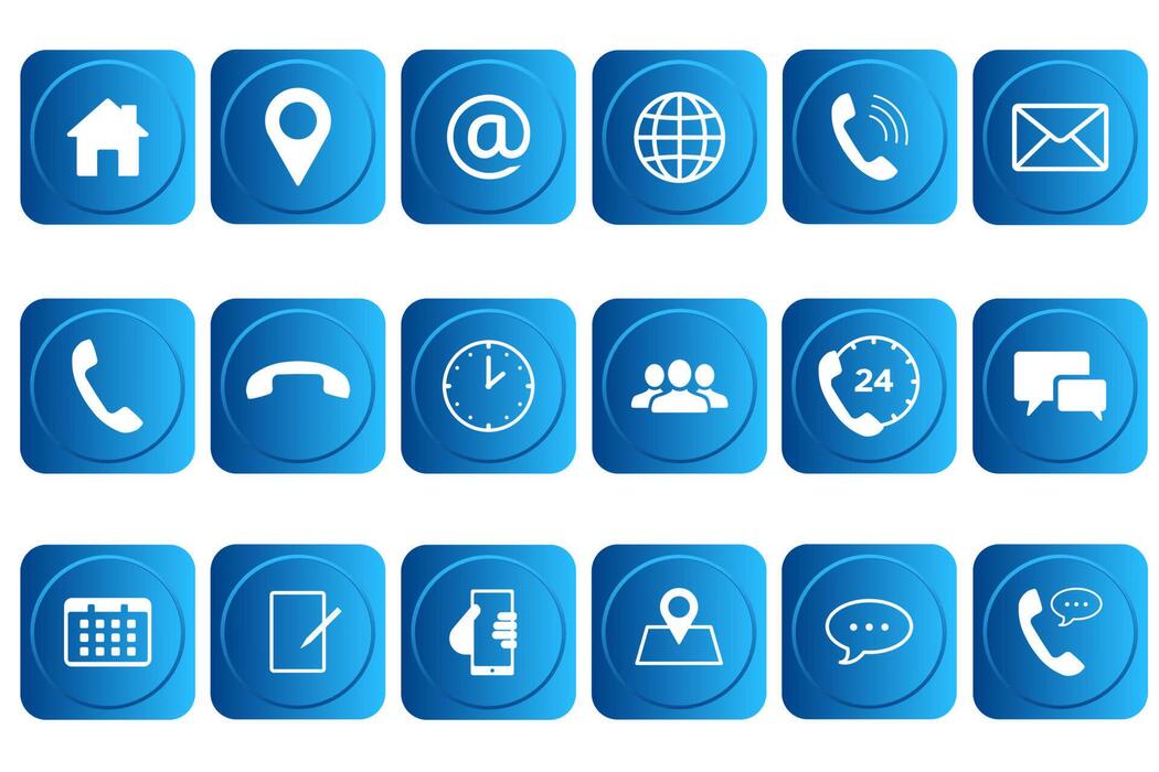 Contact Icons Vector Art, Icons, and Graphics for Free Download