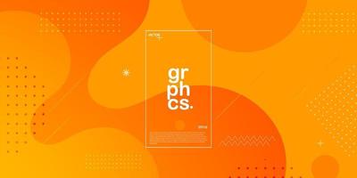 Modern dynamic orange textured background design in 3D style with orange color. EPS10 Vector