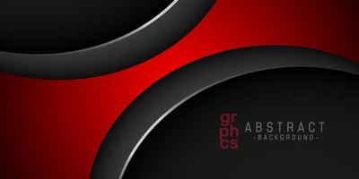 Modern red vector background curve with dark space for design. Eps10 vector