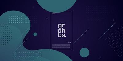 Modern abstract dark green gradient wavy geometric background modern with colorful style gradient color. landing page, cover page, Eps10 vector