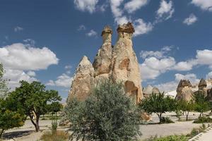 formaciones rocosas en el valle de los monjes pasabag, capadocia, nevsehir, turquía foto