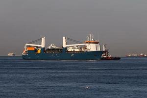 Cargo Ship in Sea photo