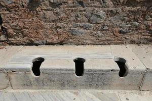 Public Toilets of Ephesus Ancient City, Izmir, Turkey photo