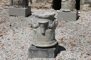 Sculpture in Bodrum Castle, Turkey photo