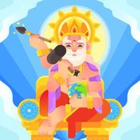 Vishwakarman Is A Craftsman Deity vector