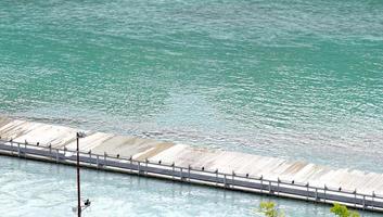 river and pier in bern photo