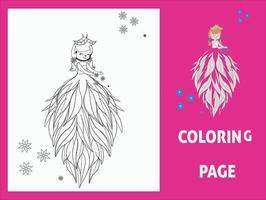 página de libro para colorear para niños vector