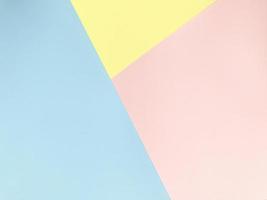 Blue, pink and yellow Pastel color background photo