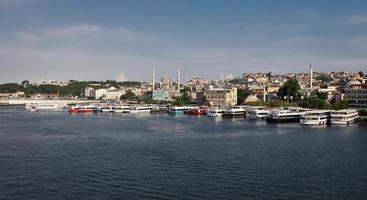 Golden Horn and Eminonu District in Istanbul, Turkey photo