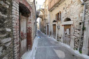 Traditional Street in Pyrgi, Chios Island, Greece photo