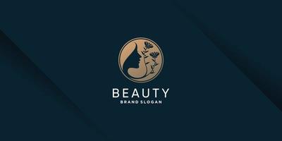 logotipo de belleza con concepto de elemento creativo premium vector parte 6