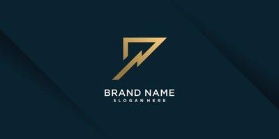 Logo icon with number seven with creative concept Premium Vector part 10