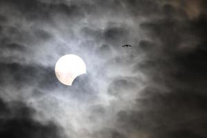 Partial Solar Eclipse in Istanbul, Turkey photo