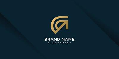 logotipo f con concepto de elemento creativo premium vector parte 10