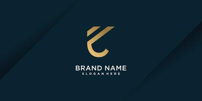 logotipo f con concepto de elemento creativo premium vector parte 4