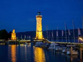 lindau at the lake constance in germany photo