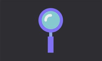 Magnifying glass isolated icon, Flat style vector illustration.