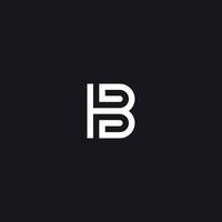 B initial monogram vector icon illustration