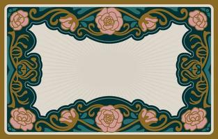 Art Nouveau Flat Background vector