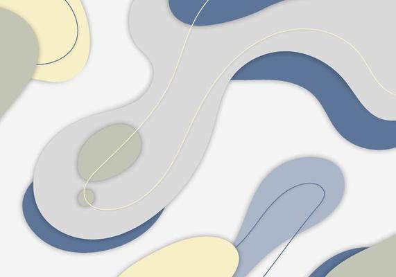 Abstract doodles hand drawing style artwork decorative template. Overlapping artwork background.