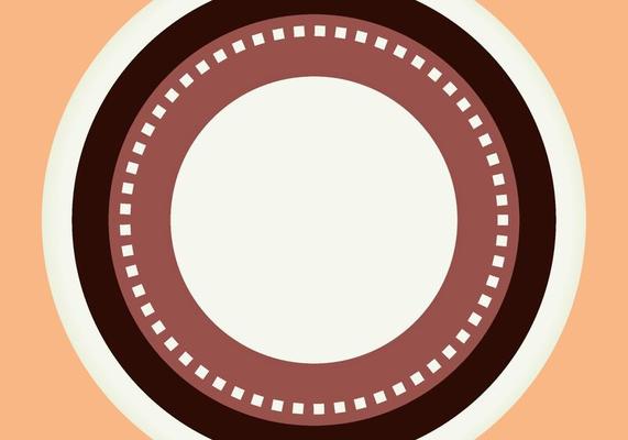Abstract minimal brown template design circles style artwork. Overlapping template style decorative background.