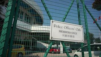 Club der Polizeibeamten auf der Insel Hongkong, nur für Mitglieder. video