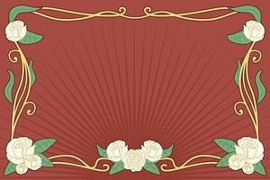 fondo de estilo art nouveau vector