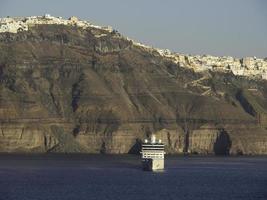 santorini island in greece photo